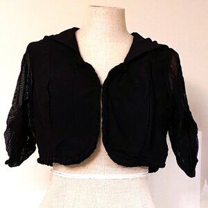 Belafigura Black Crop-Top Dance Jacket